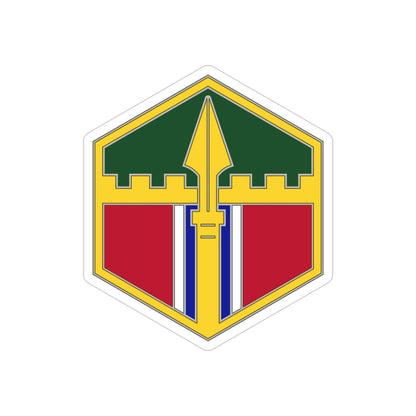 301 Maneuver Enhancement Brigade (U.S. Army) REVERSE PRINT Transparent STICKER-4" × 4"-The Sticker Space