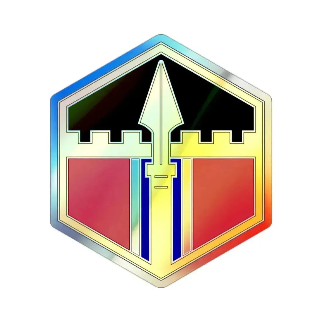 301 Maneuver Enhancement Brigade (U.S. Army) Holographic STICKER Die-Cut Vinyl Decal 2 Inch Holographic - The Sticker Space