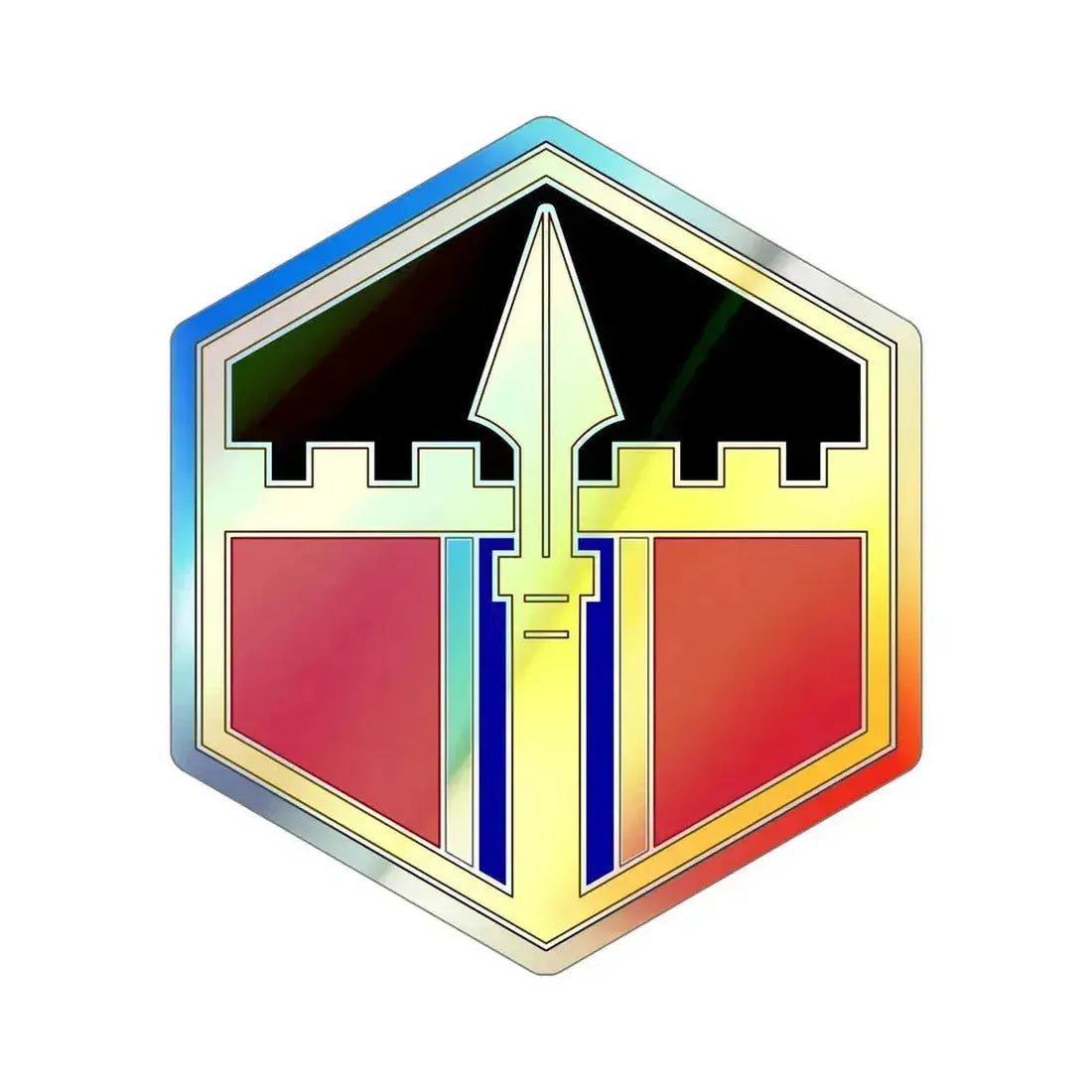 301 Maneuver Enhancement Brigade (U.S. Army) Holographic STICKER Die-Cut Vinyl Decal 6 Inch Holographic - The Sticker Space