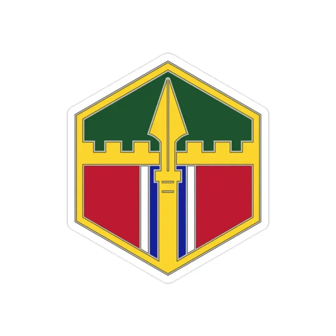 301 Maneuver Enhancement Brigade (U.S. Army) REVERSE PRINT Transparent Die-Cut STICKER 2 Inch Die-Cut Transparent - The Sticker Space