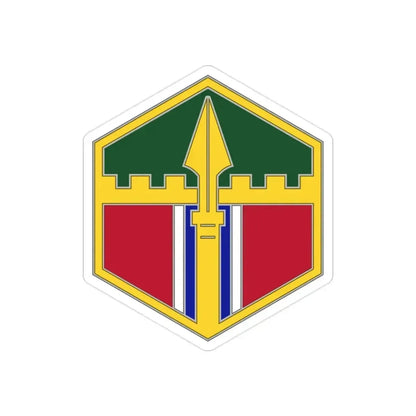 301 Maneuver Enhancement Brigade (U.S. Army) REVERSE PRINT Transparent Die-Cut STICKER 2 Inch Die-Cut Transparent - The Sticker Space