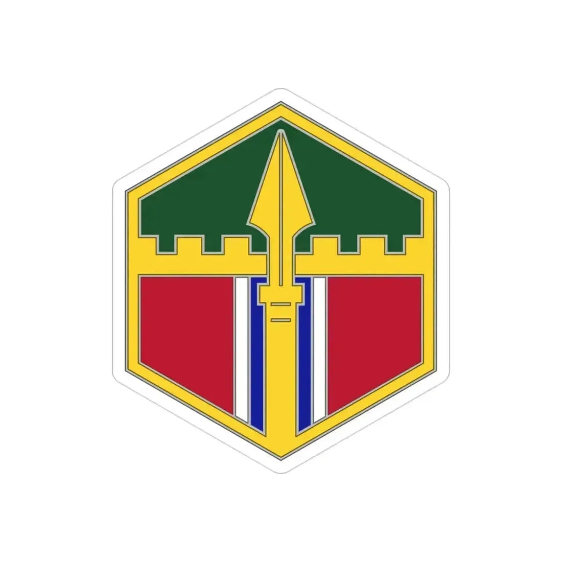 301 Maneuver Enhancement Brigade (U.S. Army) REVERSE PRINT Transparent Die-Cut STICKER 3 Inch Die-Cut Transparent - The Sticker Space