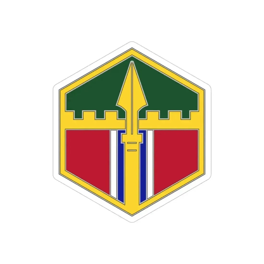 301 Maneuver Enhancement Brigade (U.S. Army) REVERSE PRINT Transparent Die-Cut STICKER 6 Inch Die-Cut Transparent - The Sticker Space