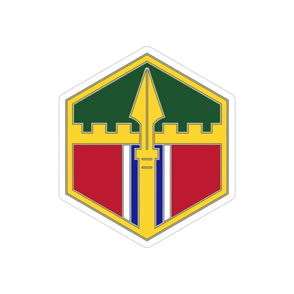 301 Maneuver Enhancement Brigade (U.S. Army) REVERSE PRINT Transparent Die-Cut STICKER 6 Inch Die-Cut Transparent - The Sticker Space