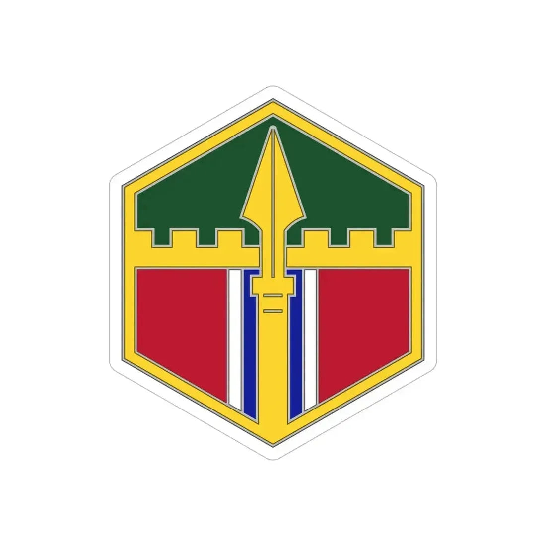 301 Maneuver Enhancement Brigade (U.S. Army) REVERSE PRINT Transparent Die-Cut STICKER - The Sticker Space