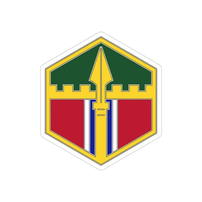 301 Maneuver Enhancement Brigade (U.S. Army) REVERSE PRINT Transparent Die-Cut STICKER - The Sticker Space