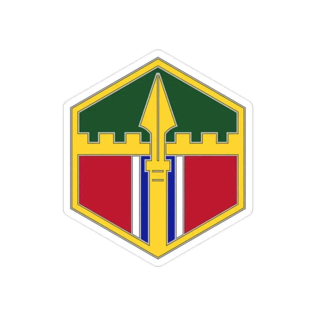 301 Maneuver Enhancement Brigade (U.S. Army) REVERSE PRINT Transparent Die-Cut STICKER - The Sticker Space