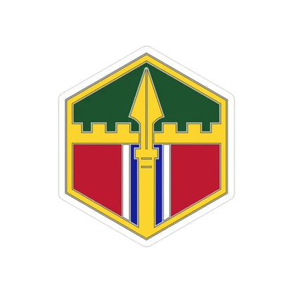 301 Maneuver Enhancement Brigade (U.S. Army) REVERSE PRINT Transparent Die-Cut STICKER - The Sticker Space