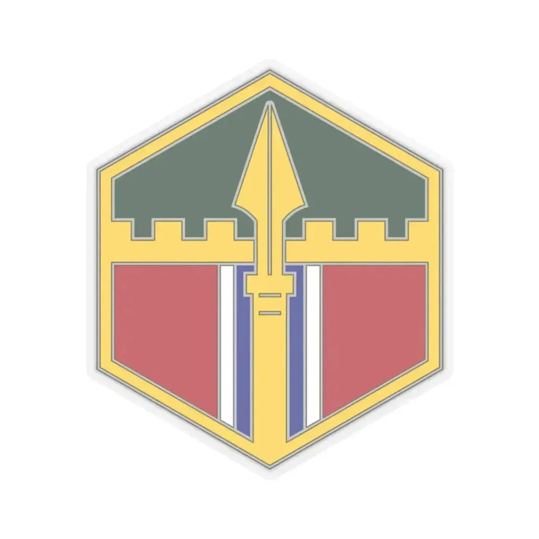 301 Maneuver Enhancement Brigade (U.S. Army) STICKER Vinyl Kiss-Cut Decal 3 Inch Transparent - The Sticker Space