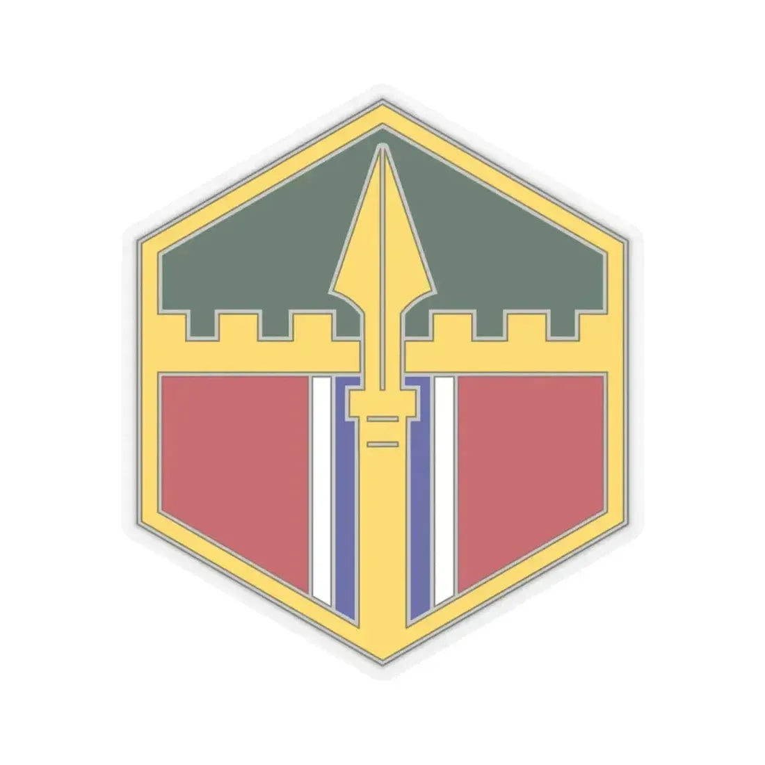 301 Maneuver Enhancement Brigade (U.S. Army) STICKER Vinyl Kiss-Cut Decal 4 Inch Transparent - The Sticker Space