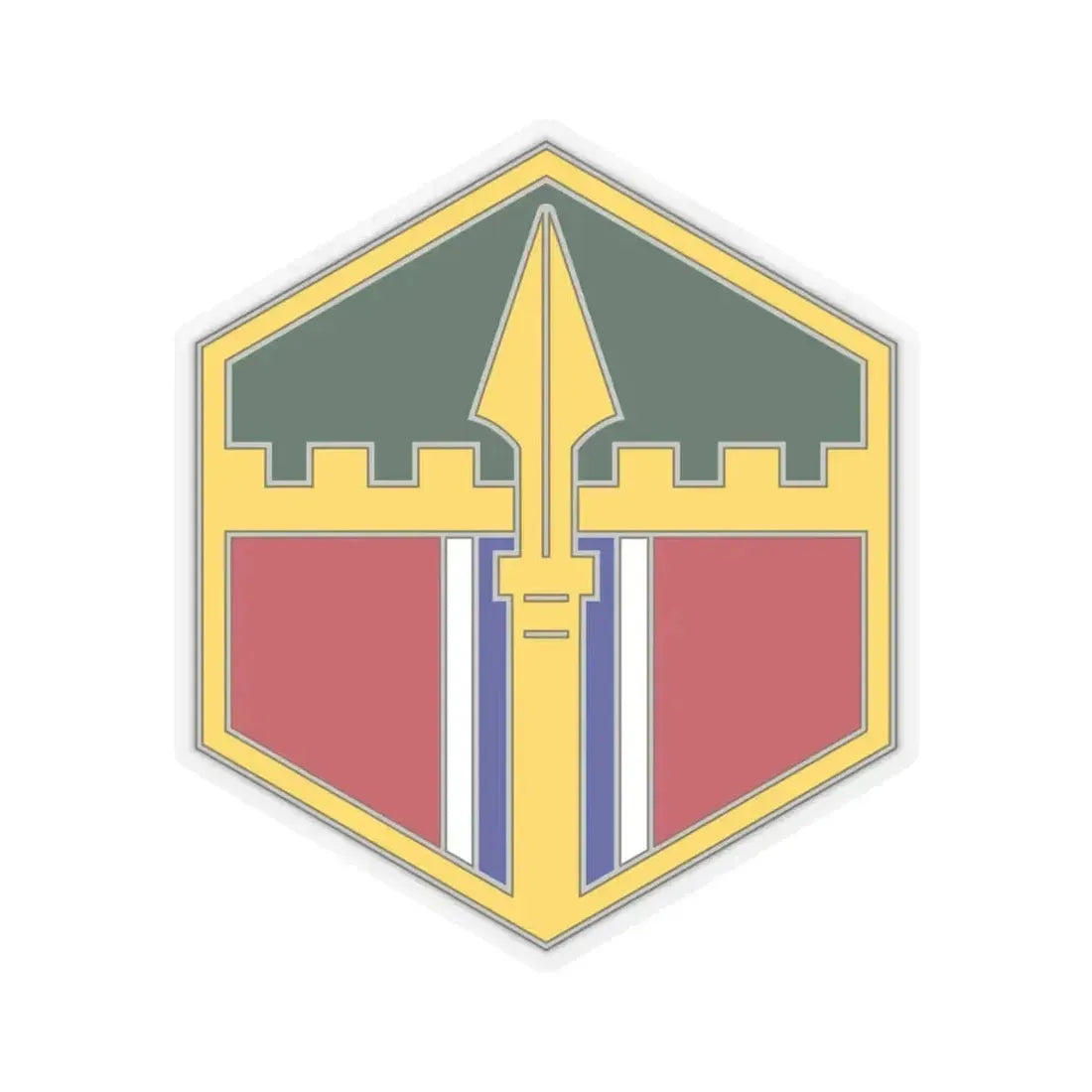 301 Maneuver Enhancement Brigade (U.S. Army) STICKER Vinyl Kiss-Cut Decal 6 Inch Transparent - The Sticker Space