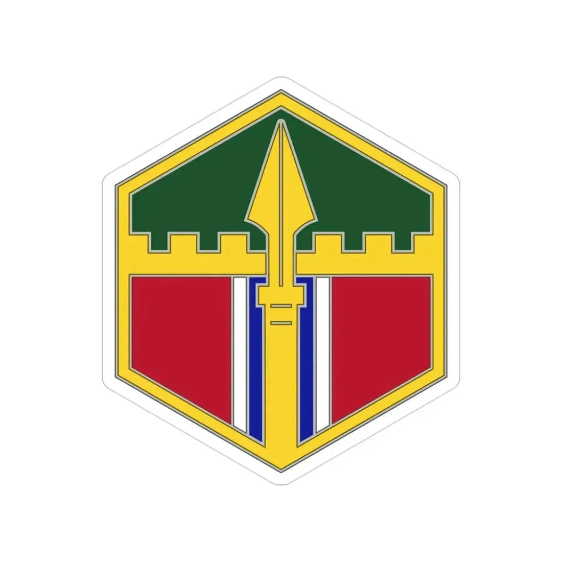 301 Maneuver Enhancement Brigade (U.S. Army) Transparent STICKER Die-Cut Vinyl Decal 3 Inch - The Sticker Space