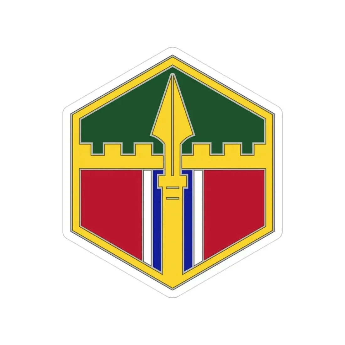 301 Maneuver Enhancement Brigade (U.S. Army) Transparent STICKER Die-Cut Vinyl Decal 3 Inch - The Sticker Space