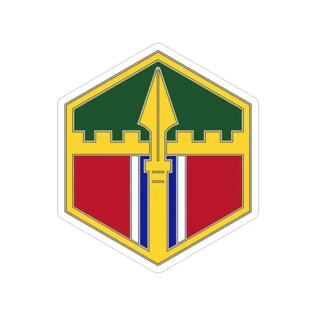 301 Maneuver Enhancement Brigade (U.S. Army) Transparent STICKER Die-Cut Vinyl Decal 4 Inch - The Sticker Space