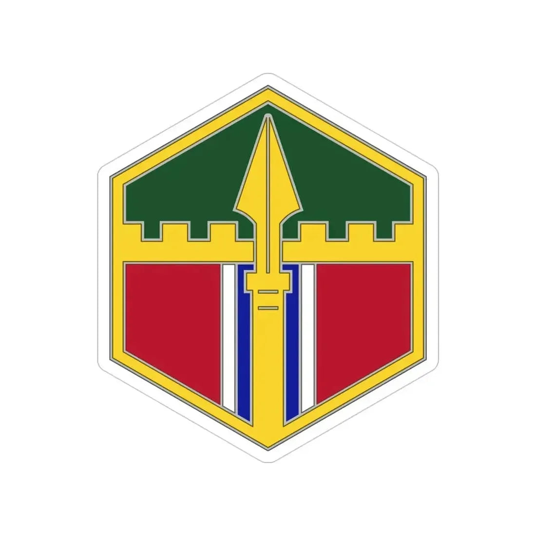 301 Maneuver Enhancement Brigade (U.S. Army) Transparent STICKER Die-Cut Vinyl Decal 4 Inch - The Sticker Space