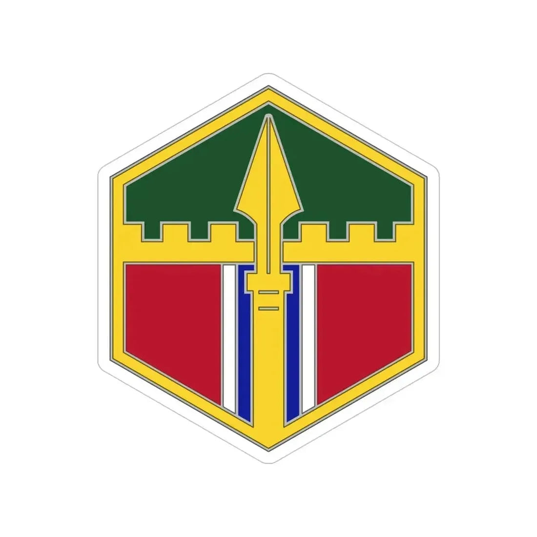 301 Maneuver Enhancement Brigade (U.S. Army) Transparent STICKER Die-Cut Vinyl Decal 5 Inch - The Sticker Space