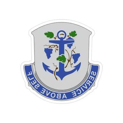 301 Medical Battalion (U.S. Army) REVERSE PRINT Transparent Die-Cut STICKER 3 Inch Die-Cut Transparent - The Sticker Space