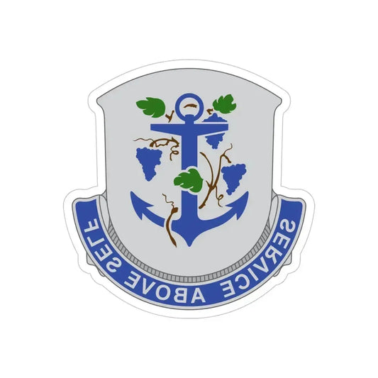 301 Medical Battalion (U.S. Army) REVERSE PRINT Transparent Die-Cut STICKER 6 Inch Die-Cut Transparent - The Sticker Space