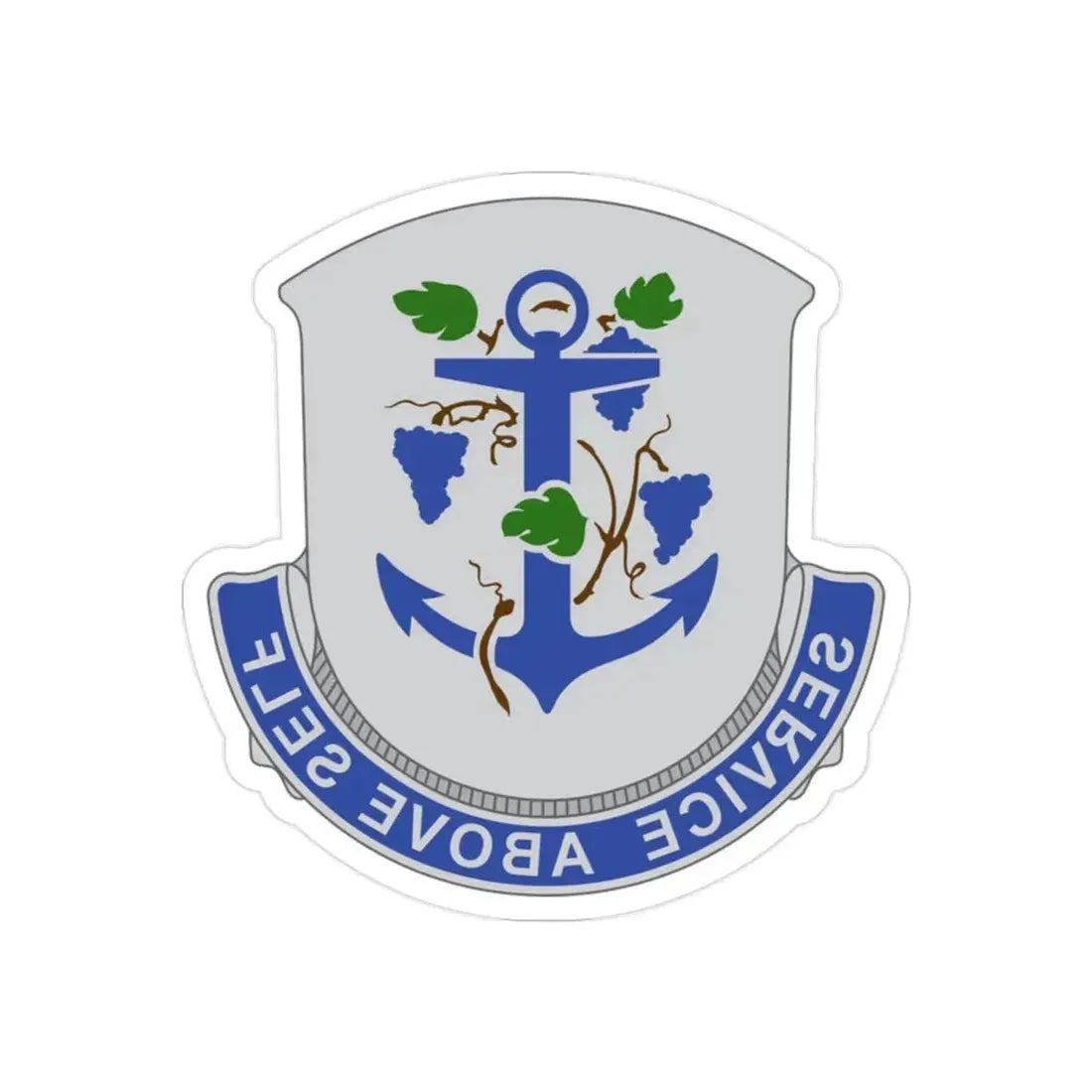 301 Medical Battalion (U.S. Army) REVERSE PRINT Transparent Die-Cut STICKER - The Sticker Space