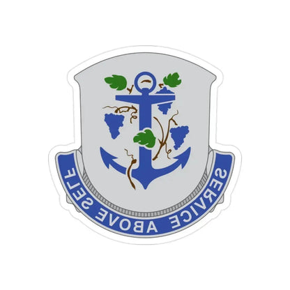 301 Medical Battalion (U.S. Army) REVERSE PRINT Transparent Die-Cut STICKER - The Sticker Space