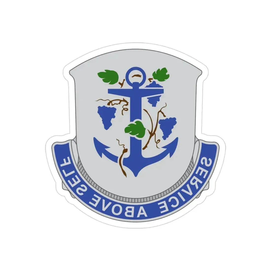 301 Medical Battalion (U.S. Army) REVERSE PRINT Transparent Die-Cut STICKER - The Sticker Space