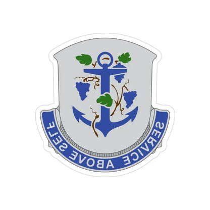 301 Medical Battalion (U.S. Army) REVERSE PRINT Transparent Die-Cut STICKER - The Sticker Space