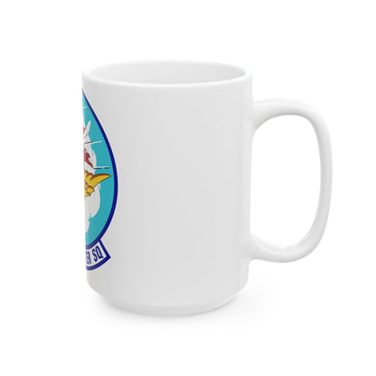 301st Fighter Squadron AETC Emblem (U.S. Air Force) White Coffee Mug-The Sticker Space