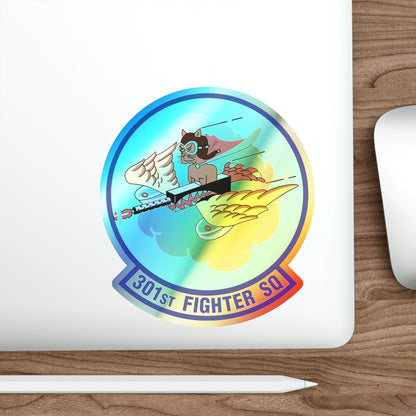 301st Fighter Squadron AETC (U.S. Air Force) Holographic STICKER Die-Cut Vinyl Decal-The Sticker Space