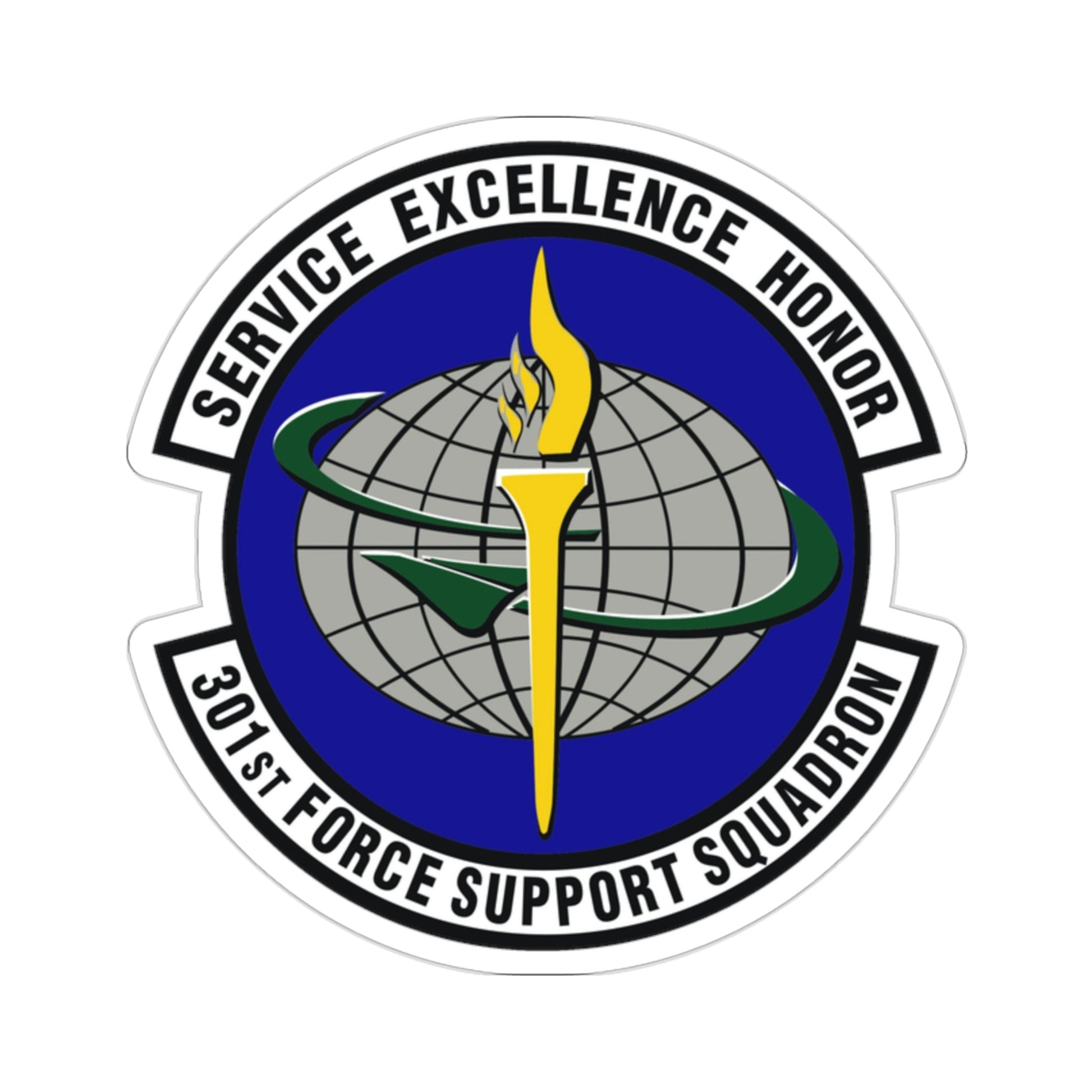 301st Force Support Squadron (U.S. Air Force) STICKER Vinyl Die-Cut Decal-2 Inch-The Sticker Space