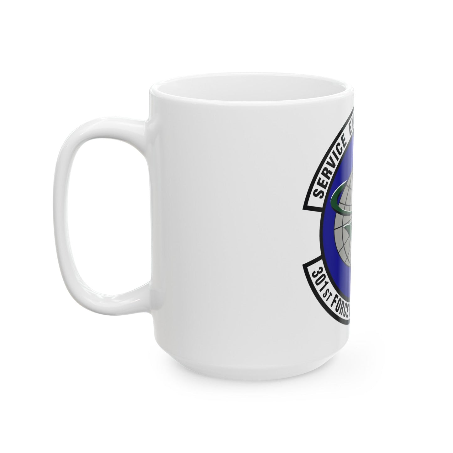 301st Force Support Squadron (U.S. Air Force) White Coffee Mug-The Sticker Space