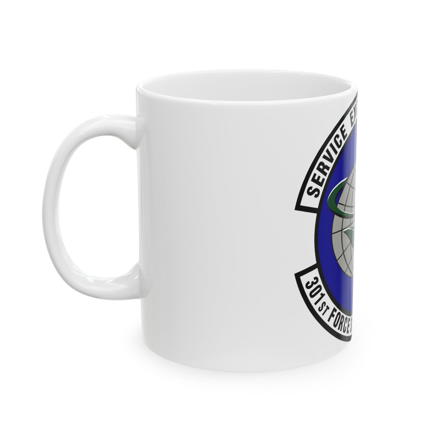 301st Force Support Squadron (U.S. Air Force) White Coffee Mug-The Sticker Space