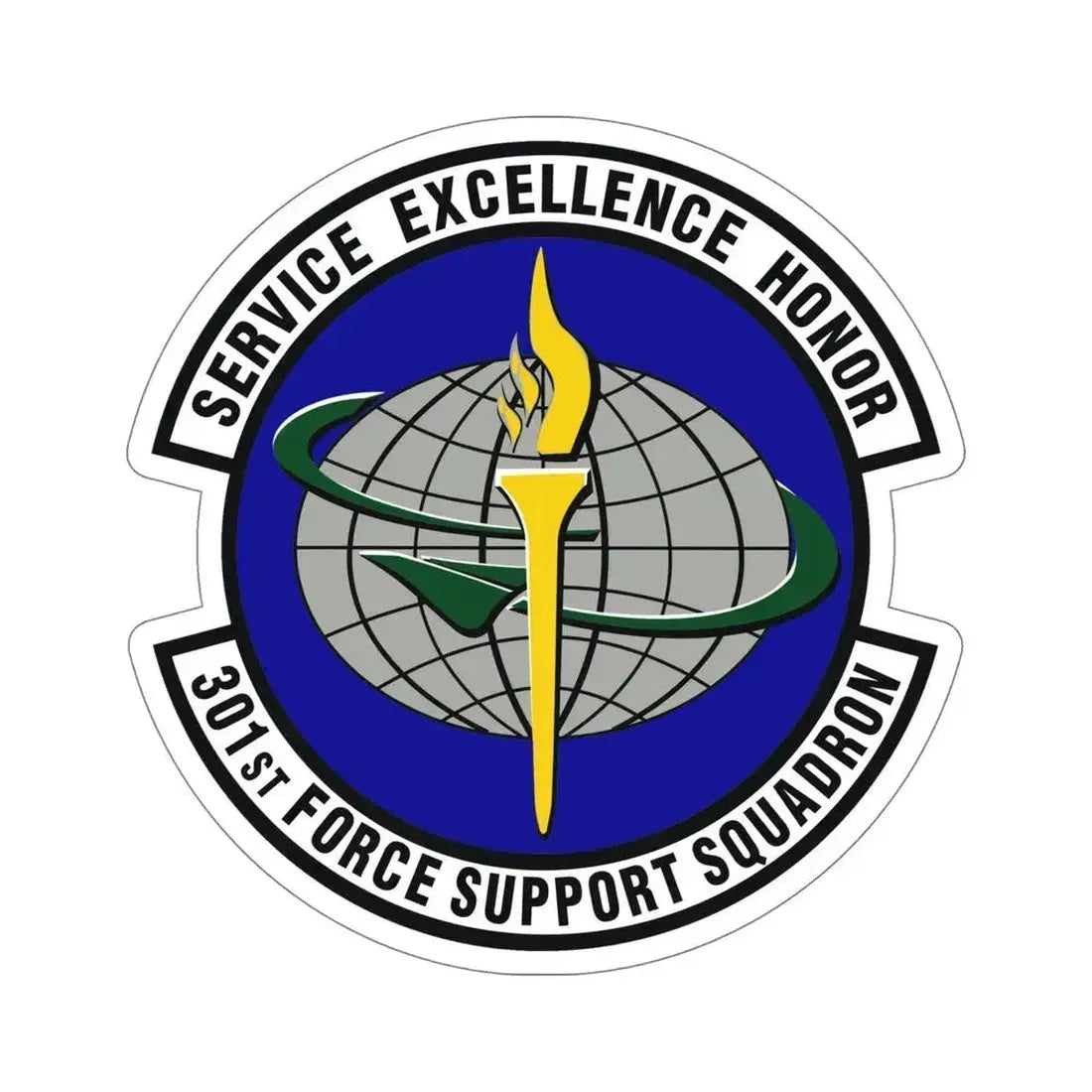301st Force Support Squadron (U.S. Air Force) STICKER Vinyl Die-Cut Decal 6 Inch - The Sticker Space