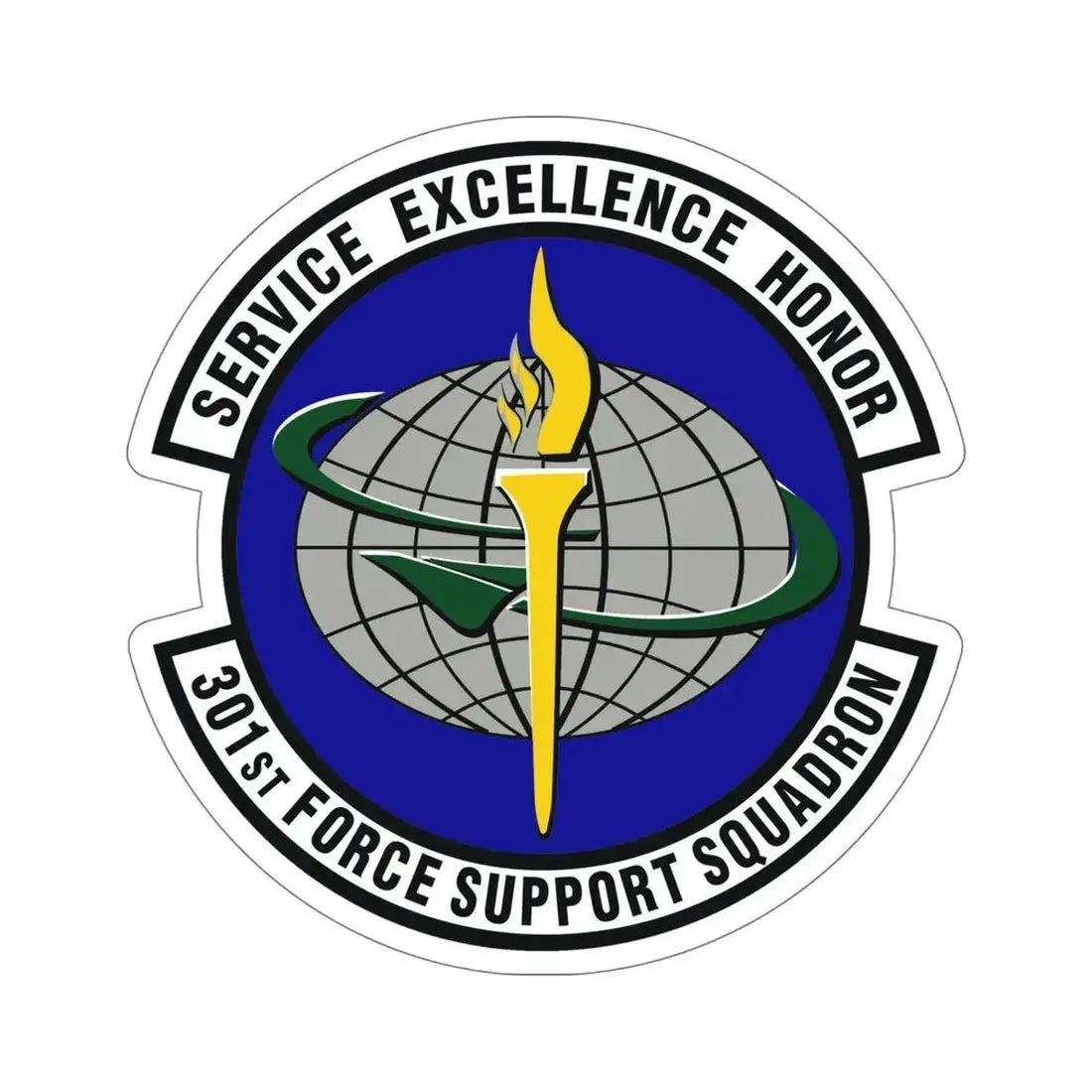301st Force Support Squadron (U.S. Air Force) STICKER Vinyl Die-Cut Decal - The Sticker Space