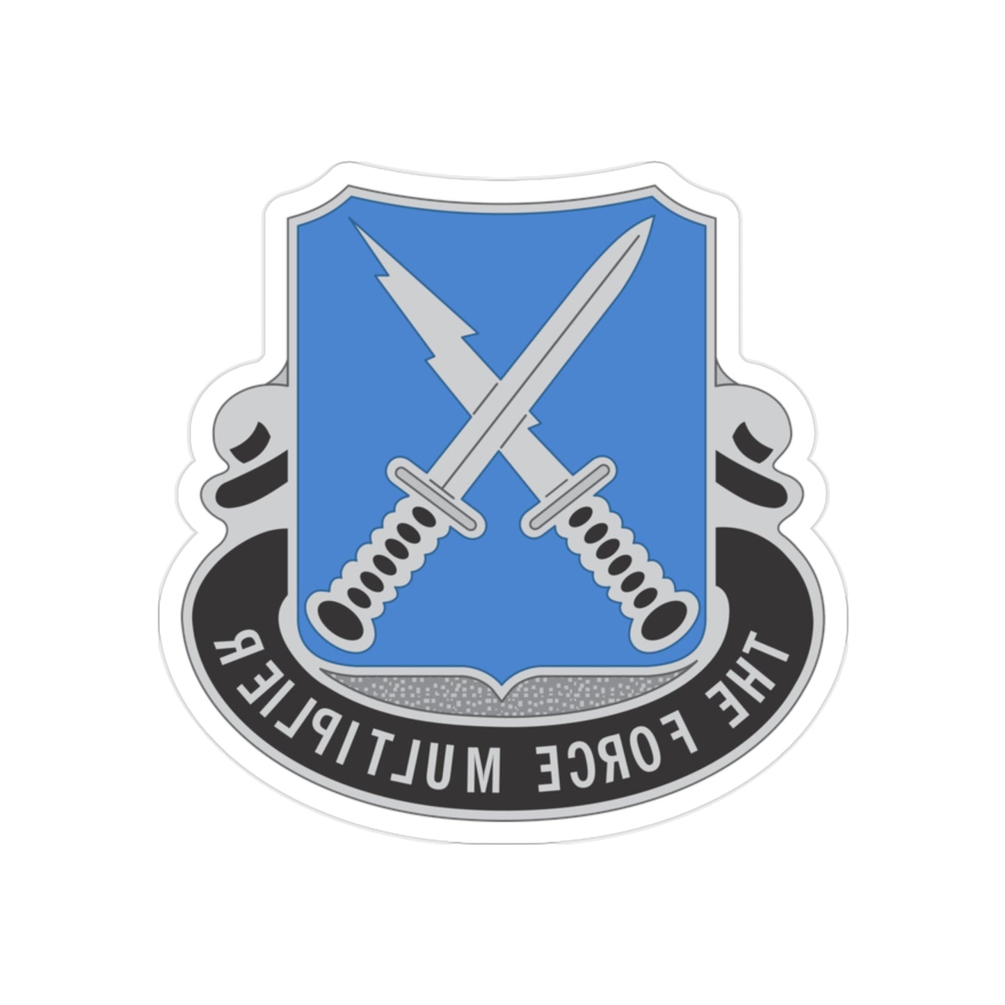 301st Military Intelligence Battalion (U.S. Army) REVERSE PRINT Transparent STICKER-2 Inch-The Sticker Space