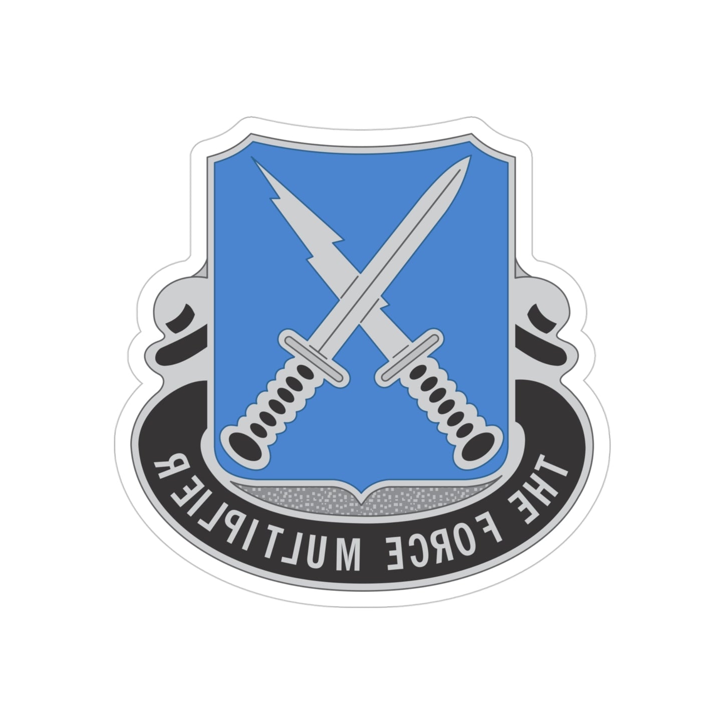 301st Military Intelligence Battalion (U.S. Army) REVERSE PRINT Transparent STICKER-4 Inch-The Sticker Space