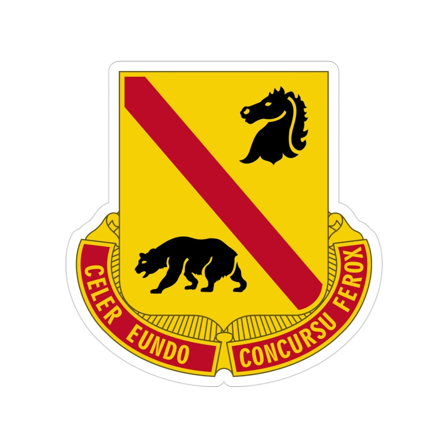 302 Cavalry Regiment (U.S. Army) Transparent STICKER Die-Cut Vinyl Decal-3 Inch-The Sticker Space