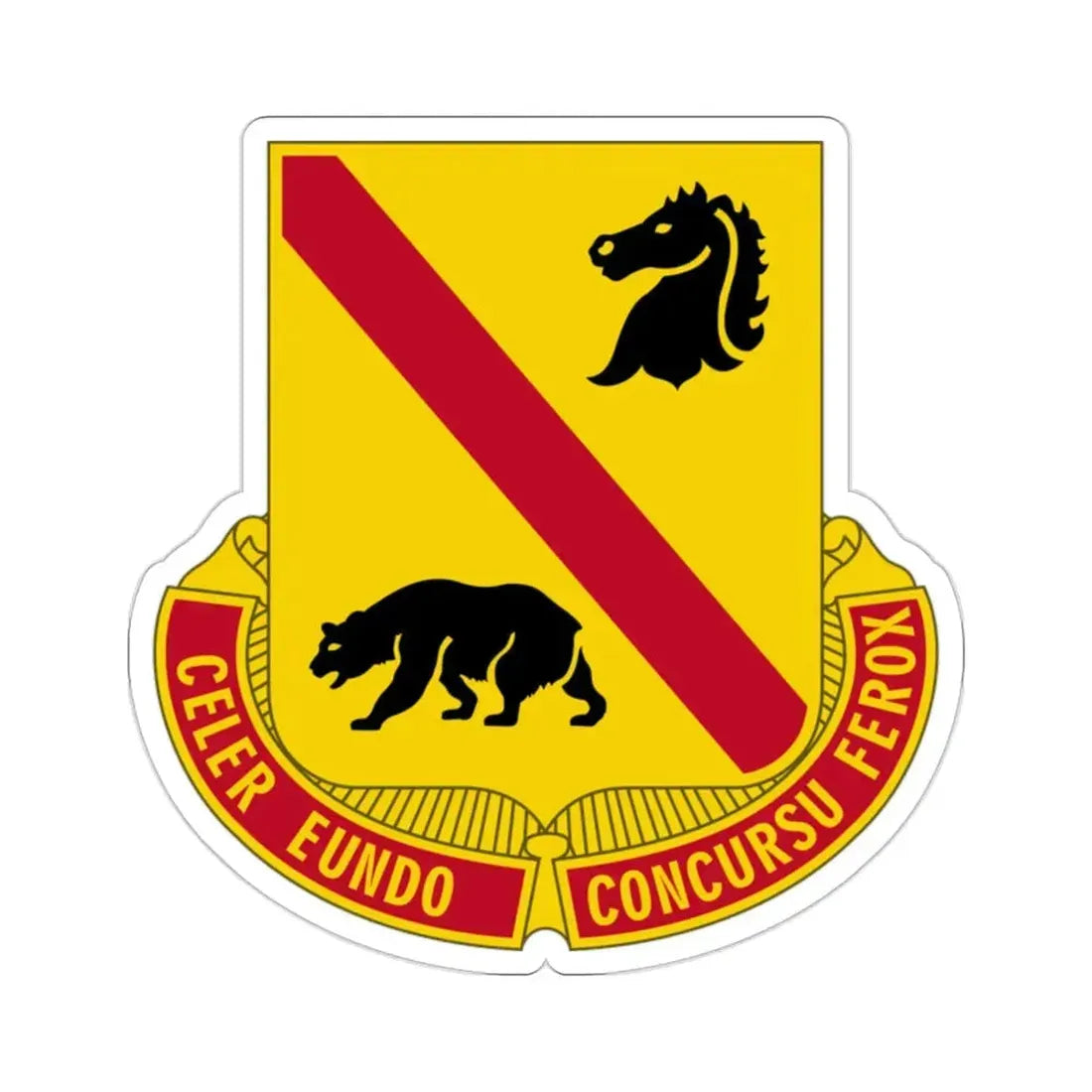 302 Cavalry Regiment (U.S. Army) STICKER Vinyl Die-Cut Decal 2 Inch - The Sticker Space
