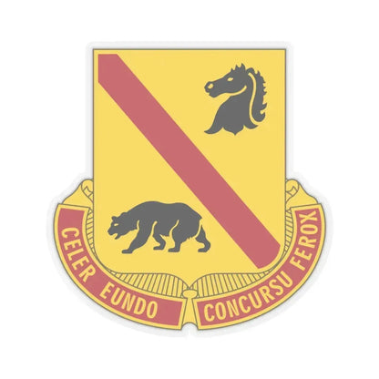 302 Cavalry Regiment (U.S. Army) STICKER Vinyl Kiss-Cut Decal 6 Inch Transparent - The Sticker Space