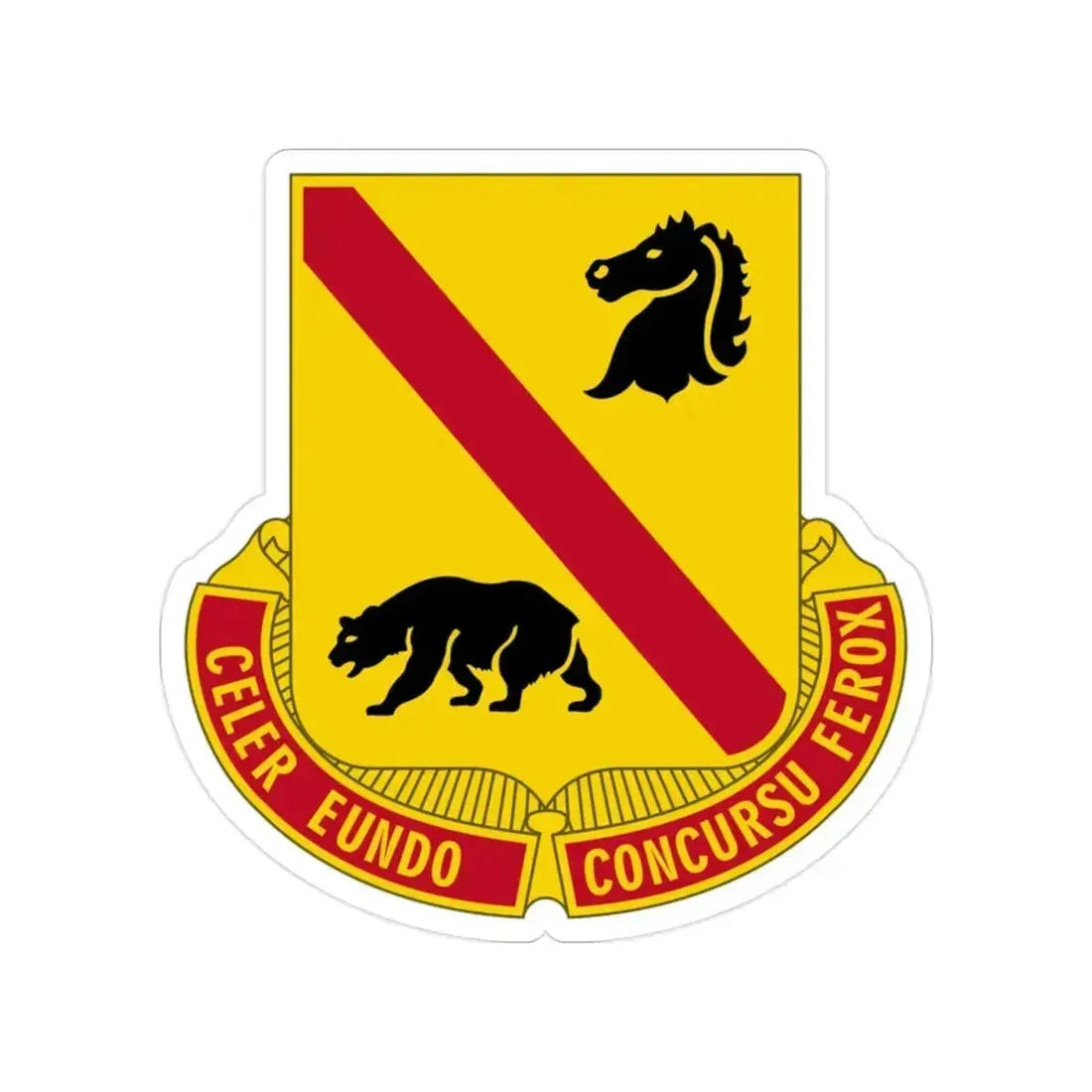 302 Cavalry Regiment (U.S. Army) Transparent STICKER Die-Cut Vinyl Decal 2 Inch - The Sticker Space