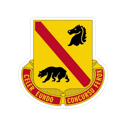 302 Cavalry Regiment (U.S. Army) Transparent STICKER Die-Cut Vinyl Decal 2 Inch - The Sticker Space
