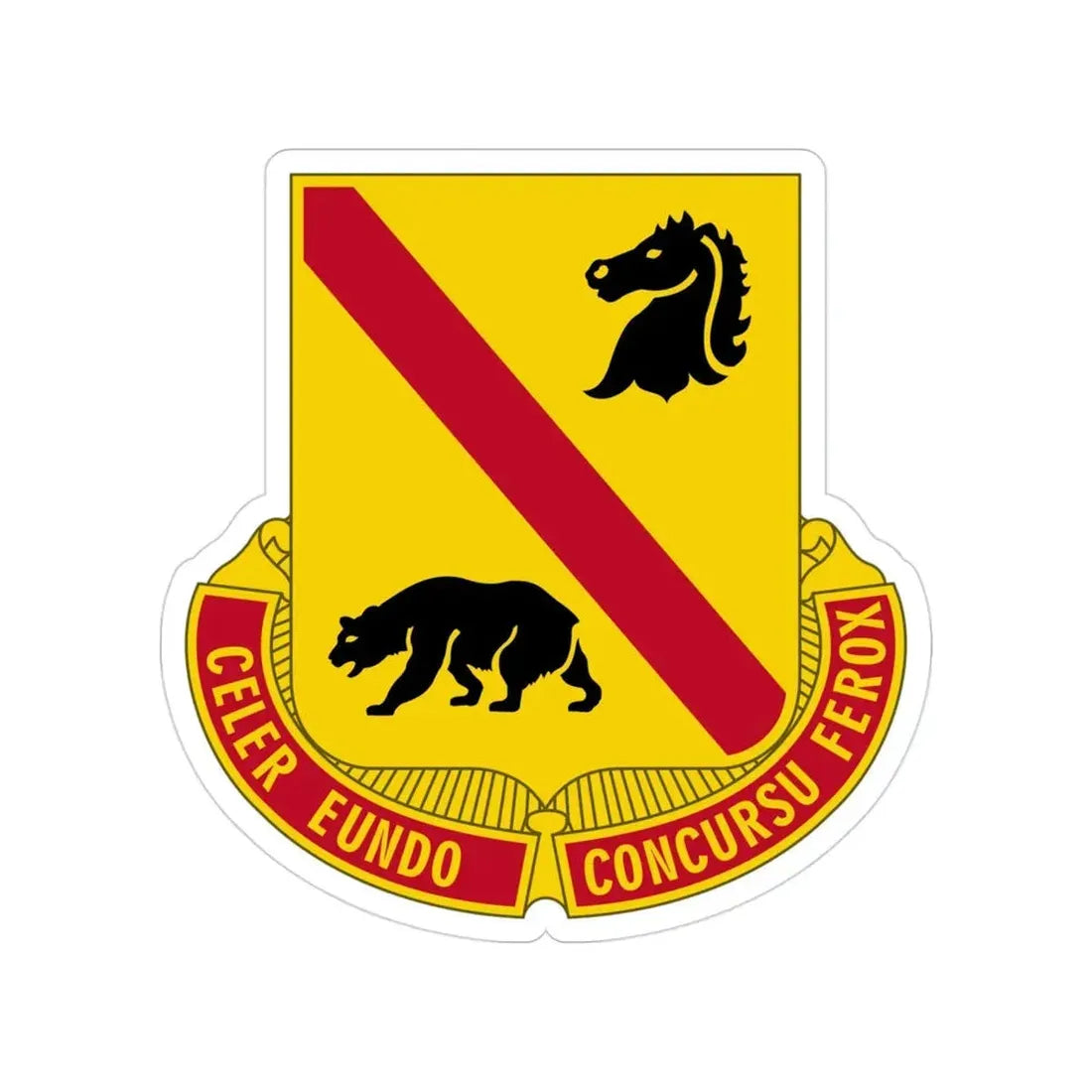 302 Cavalry Regiment (U.S. Army) Transparent STICKER Die-Cut Vinyl Decal - The Sticker Space