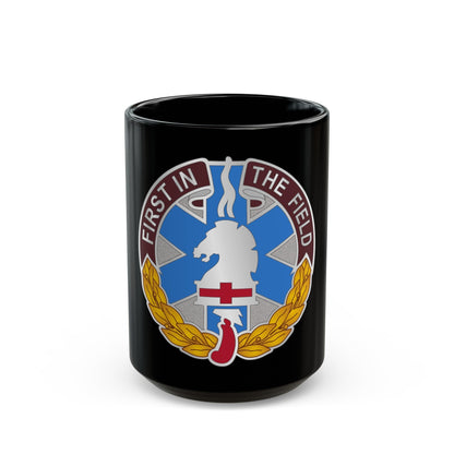 302 Field Hospital (U.S. Army) Black Coffee Mug-15oz-The Sticker Space