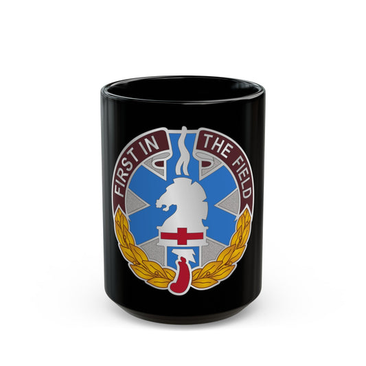 302 Field Hospital (U.S. Army) Black Coffee Mug-15oz-The Sticker Space