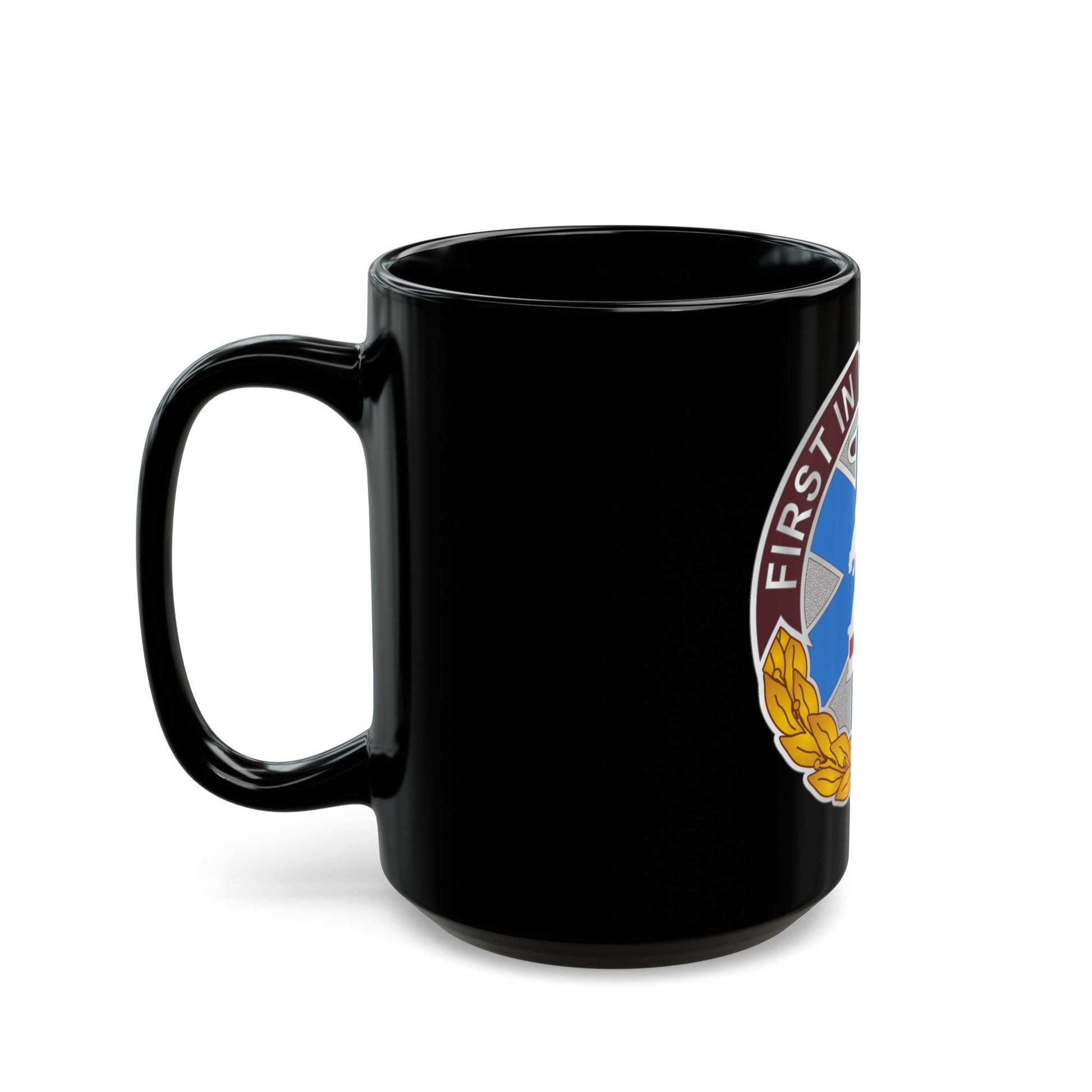 302 Field Hospital (U.S. Army) Black Coffee Mug-The Sticker Space