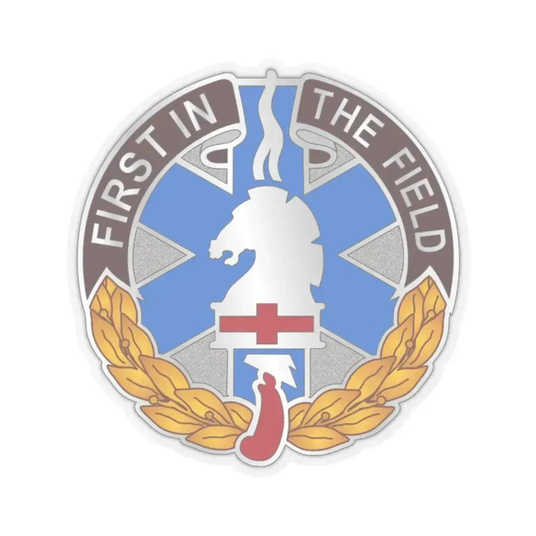 302 Field Hospital (U.S. Army) STICKER Vinyl Kiss-Cut Decal 2 Inch Transparent - The Sticker Space