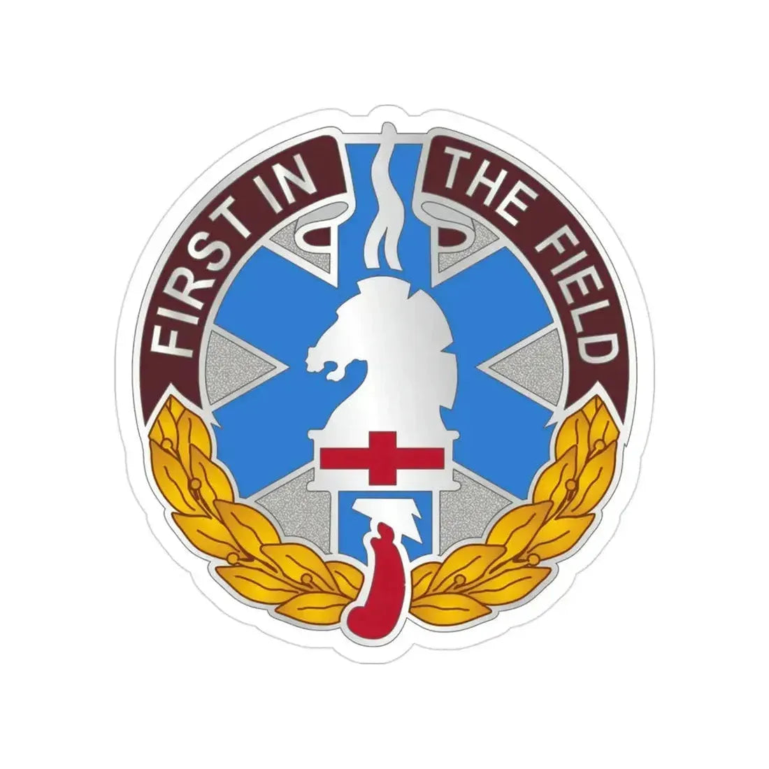 302 Field Hospital (U.S. Army) Transparent STICKER Die-Cut Vinyl Decal 3 Inch - The Sticker Space