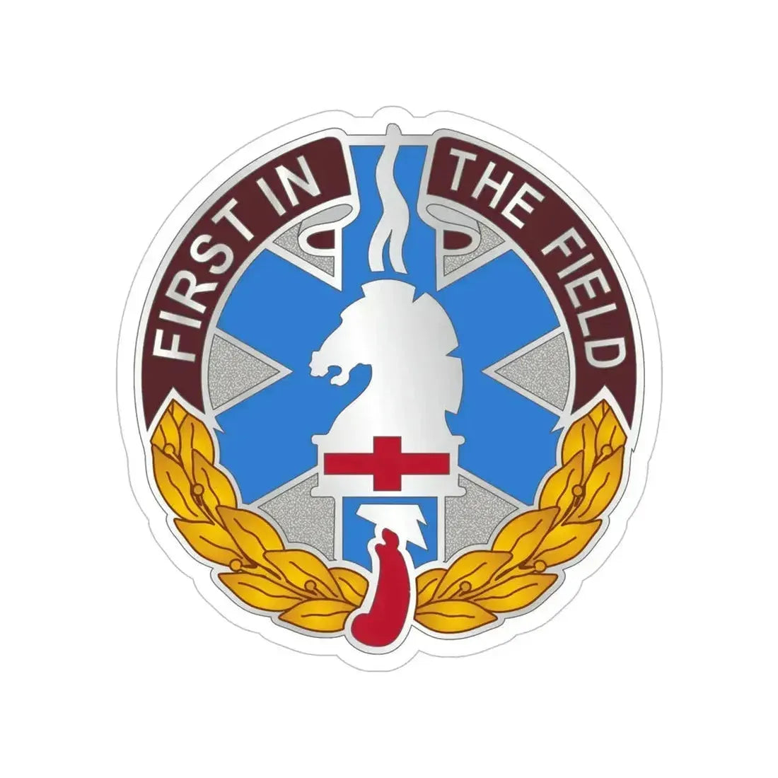 302 Field Hospital (U.S. Army) Transparent STICKER Die-Cut Vinyl Decal 6 Inch - The Sticker Space