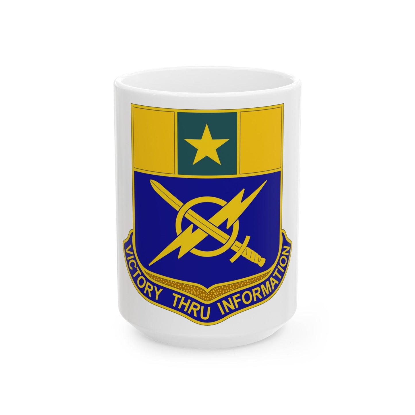 302 Information Operations Battalion (U.S. Army) White Coffee Mug-15oz-The Sticker Space