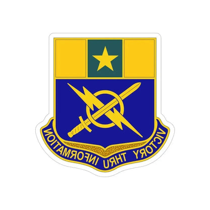 302 Information Operations Battalion (U.S. Army) REVERSE PRINT Transparent Die-Cut STICKER - The Sticker Space