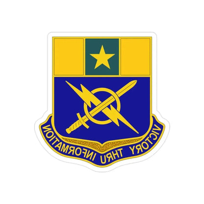 302 Information Operations Battalion (U.S. Army) REVERSE PRINT Transparent Die-Cut STICKER - The Sticker Space